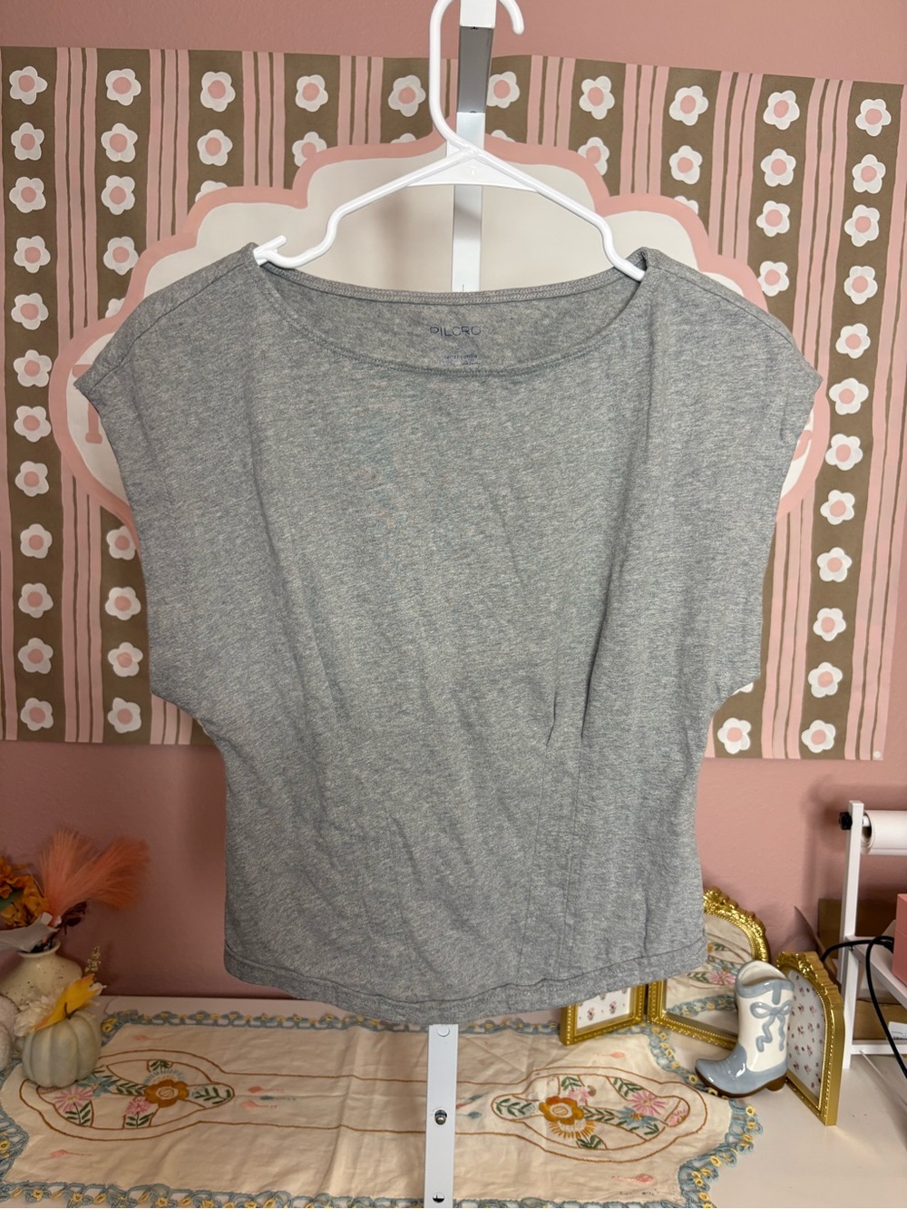 Pilcro Gray Dolman-Sleeve